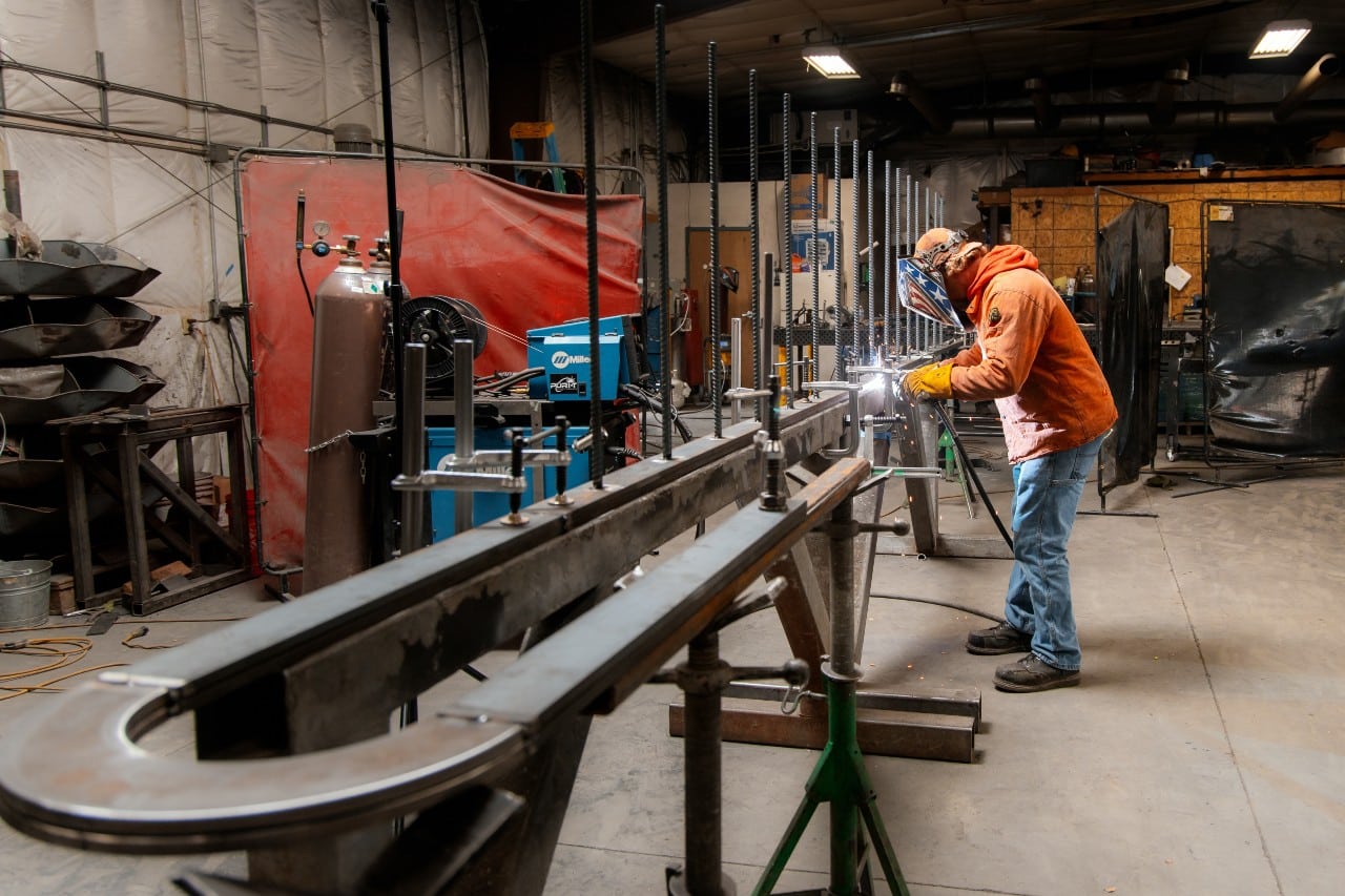 custom steel fabrication process